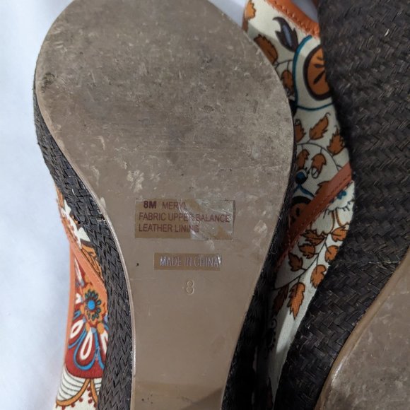 Pink Studio Meryl orange floral heels - Picture 5 of 5